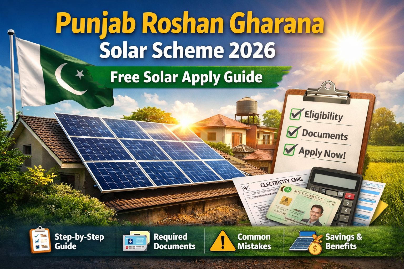 Punjab Roshan Gharana Solar Scheme 2026 — Free Solar Apply Guide