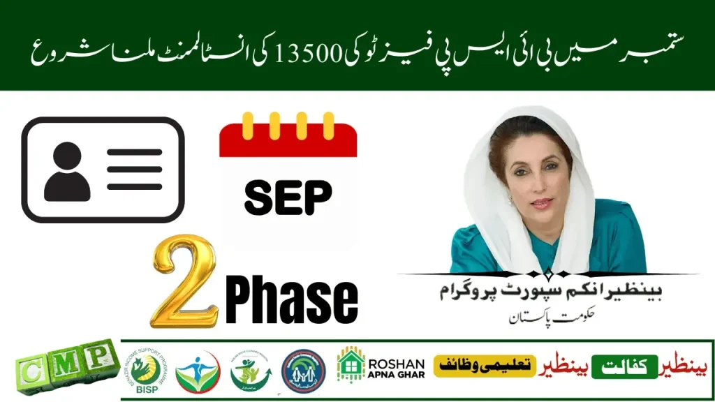 BISP Phase 2 September 2025 Payments – Rs 13,500 Update