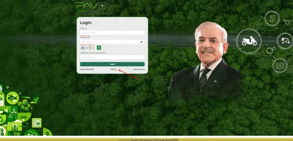 Step 1: Signup on PAVE.gov